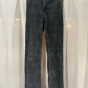 Black / dark grey corduroy pants